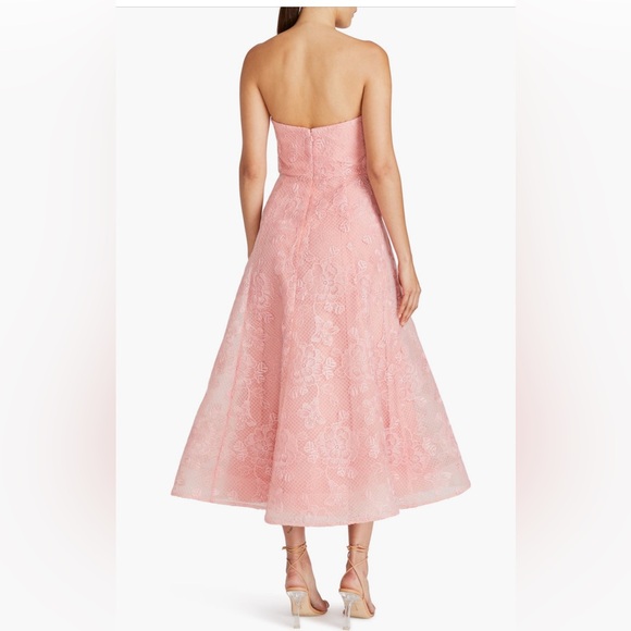 Monique Lhuiller Louisa Lace Strapless ALine Cocktail Dress- Sz 4 - Picture 2 of 10